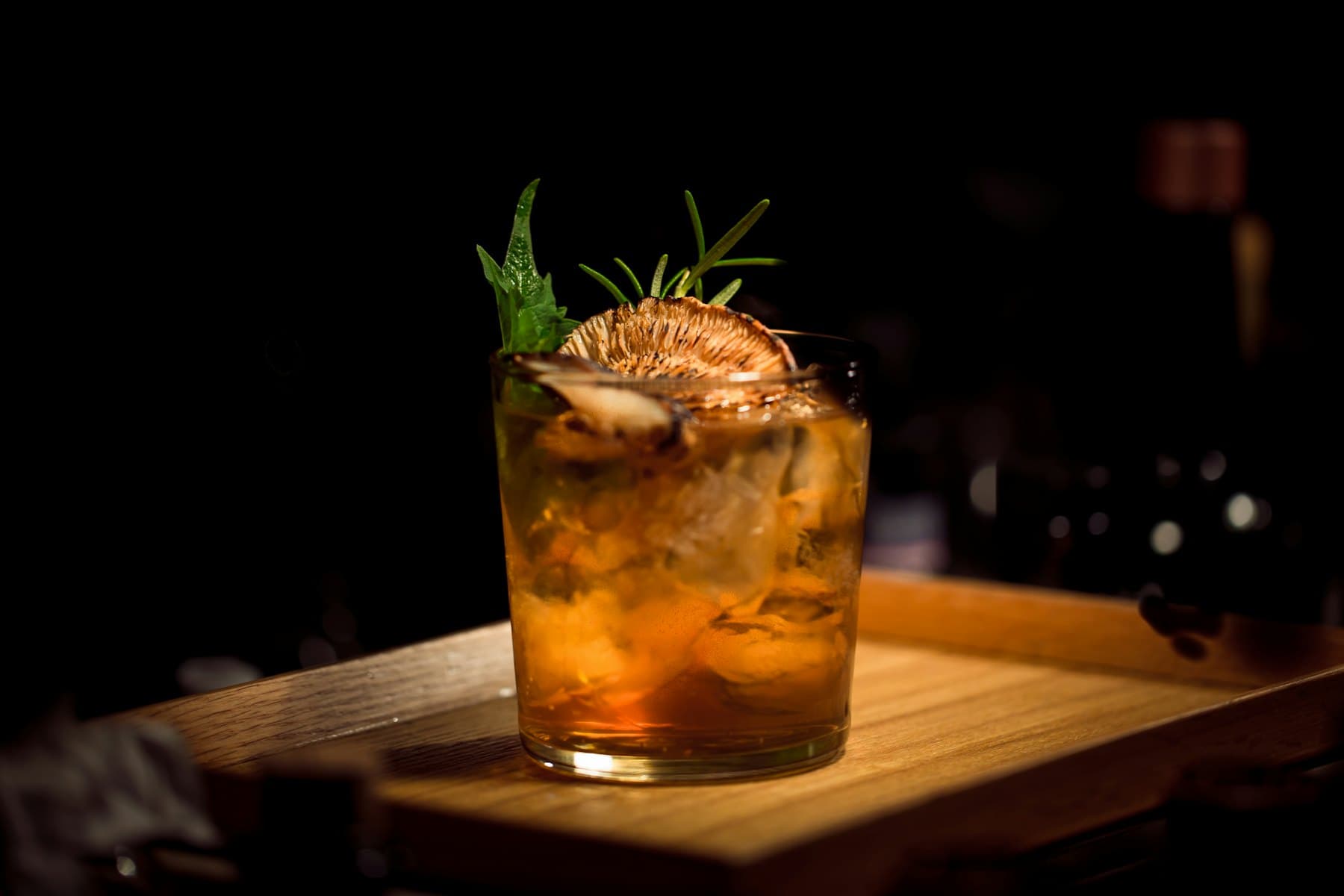 A cocktail at the lounge bar